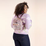 Loungefly Clear Floral Mini Backpack LFlifestyle2 view 3